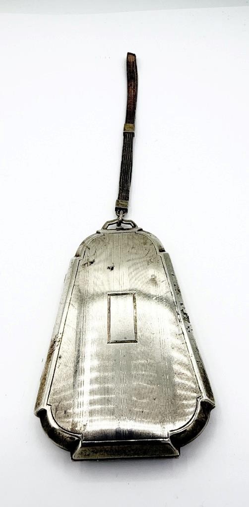 Antique Webster Sterling Silver Dance Purse Compact Wristlet