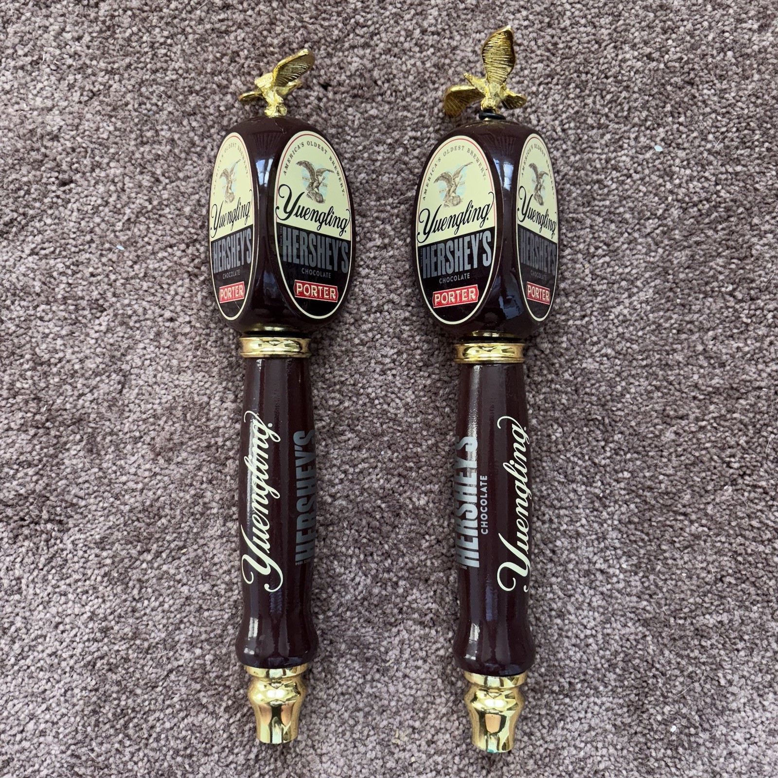 Yuengling Hersey’s Chocolate Porter 3D Beer Bar Tap Handles Set Of 2