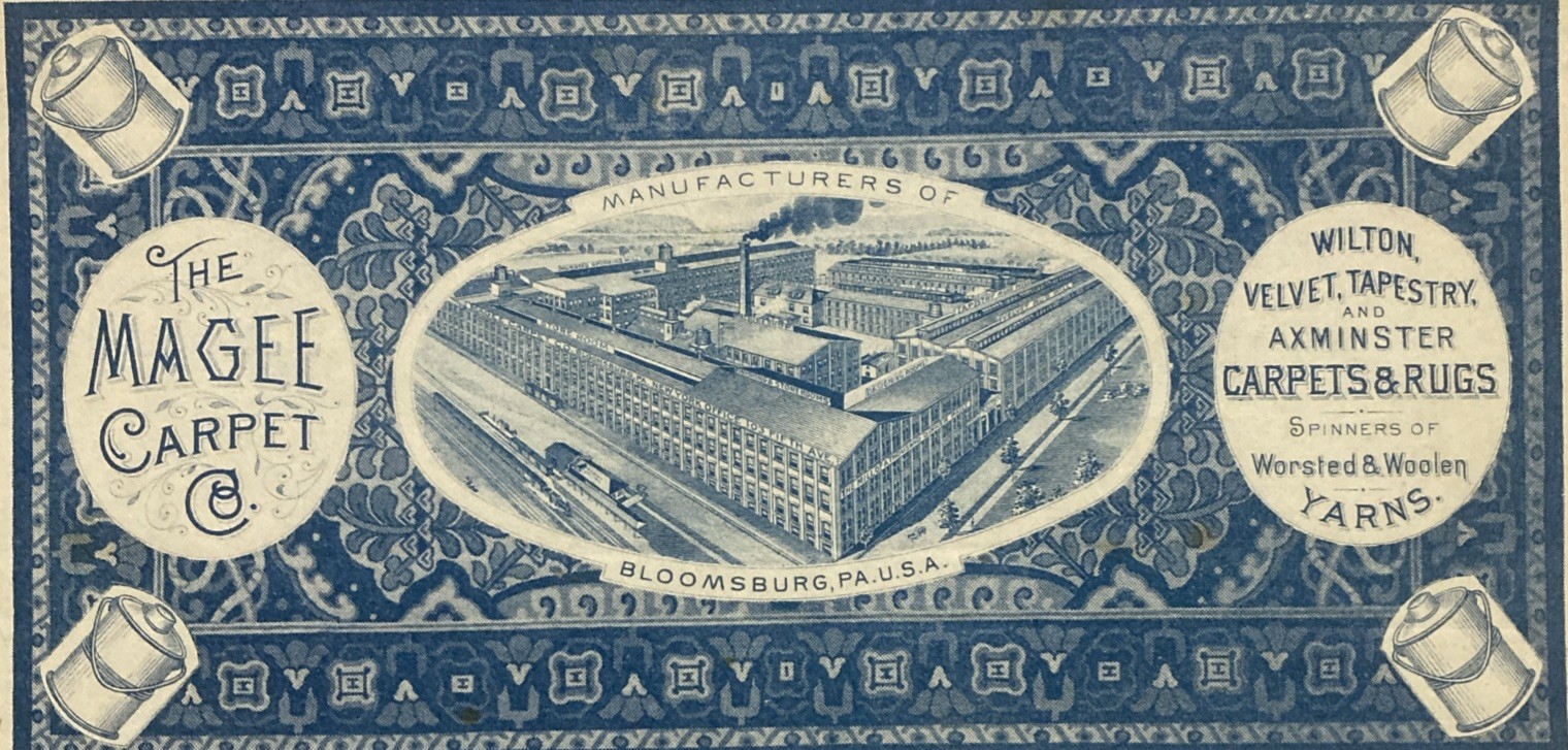 1914 Bloomsburg PA The Magee Carpet Co Bill Head Pennsylvania