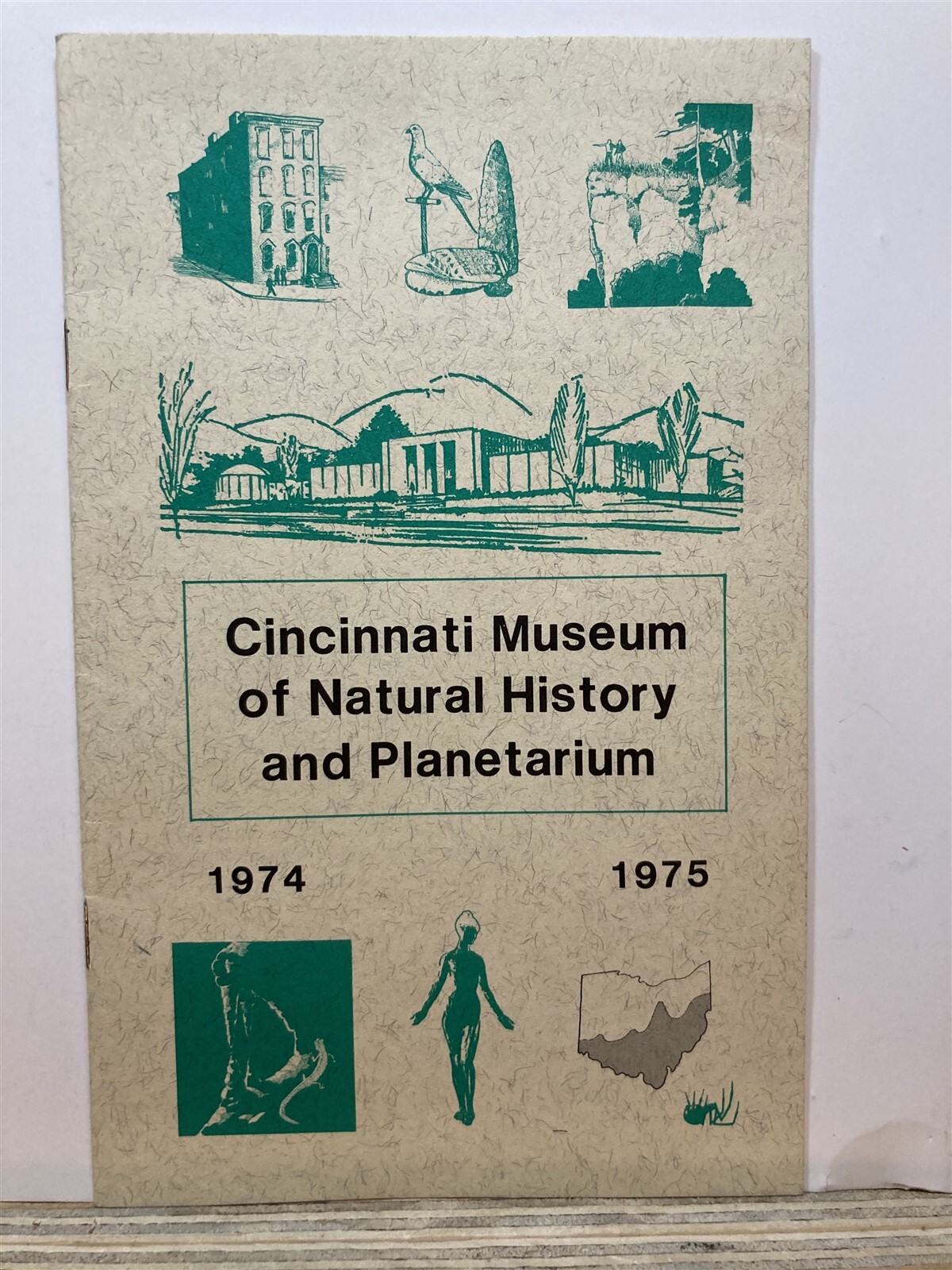 1974 1975 Cincinnati Museum of Natural History Planetarium Brochure OH Vtg