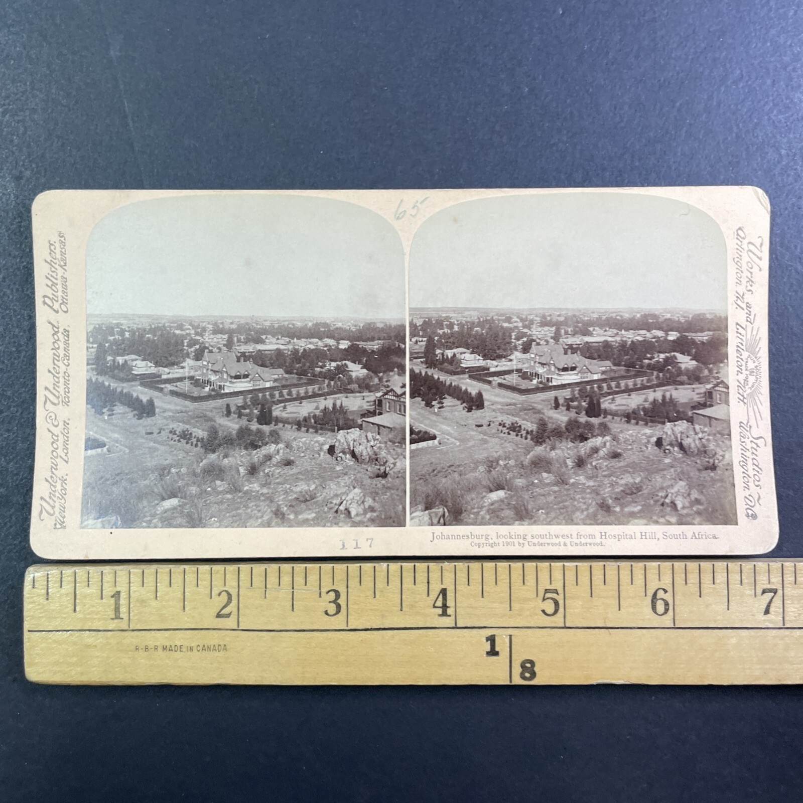 Johannesburg Stereoview Underwood & Underwood 1901 South Africa City View