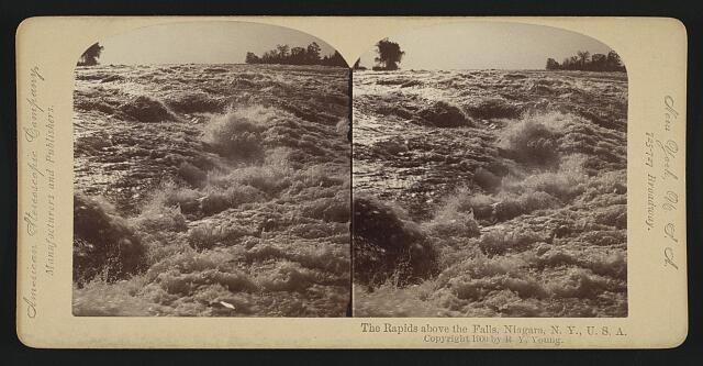 Photo:The rapids above the falls, Niagara, N.Y., U.S.A.