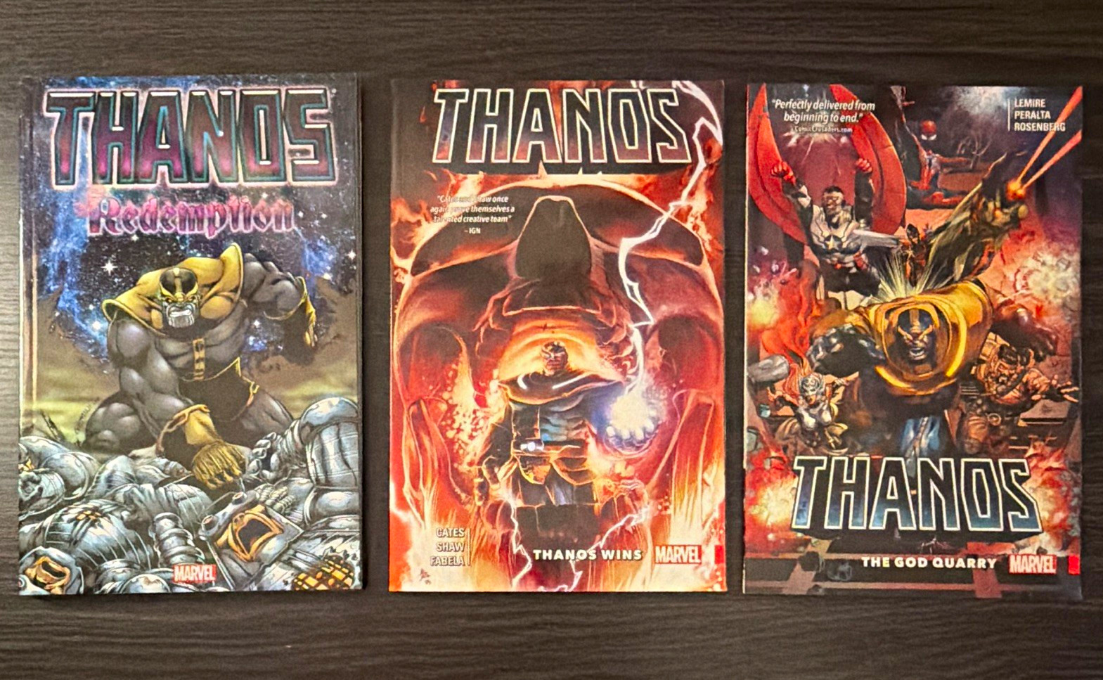 Marvel Thanos TPB Lot: Redemption, Thanos Wins, The God Quarry - Lemire/Cates