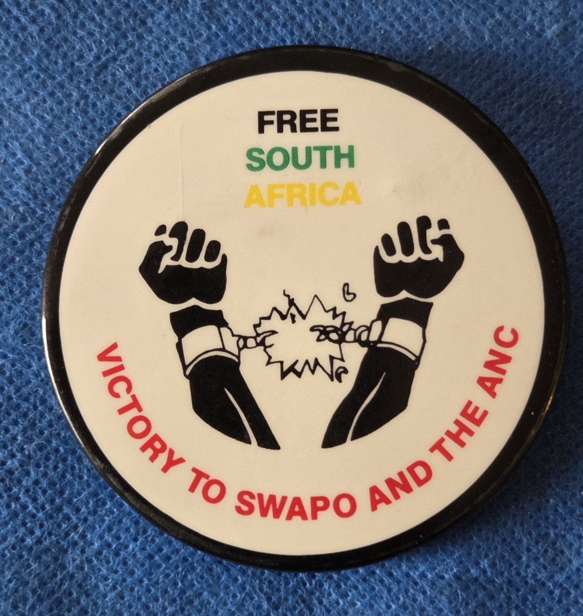 VTG 1970s Victory SWAPO & ANC South Africa Namibia Cause 2.5 Pinback Button J2 VTG 1970s Victory SWAPO & ANC South Africa Namibia Cause 2.5 Pinback Button J2