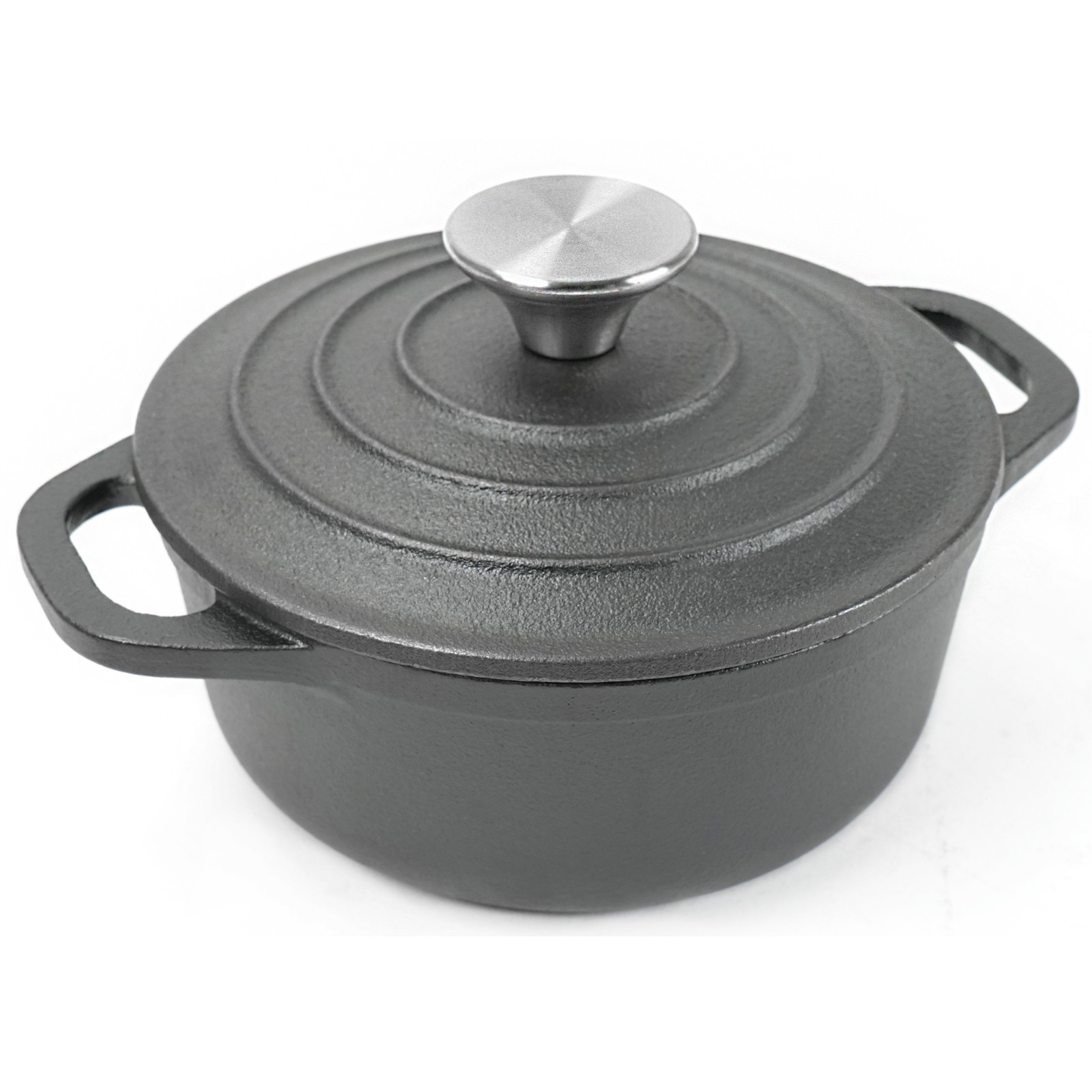 HAWOK Single Serve Cast Iron Cocotte with Lid 5.5
