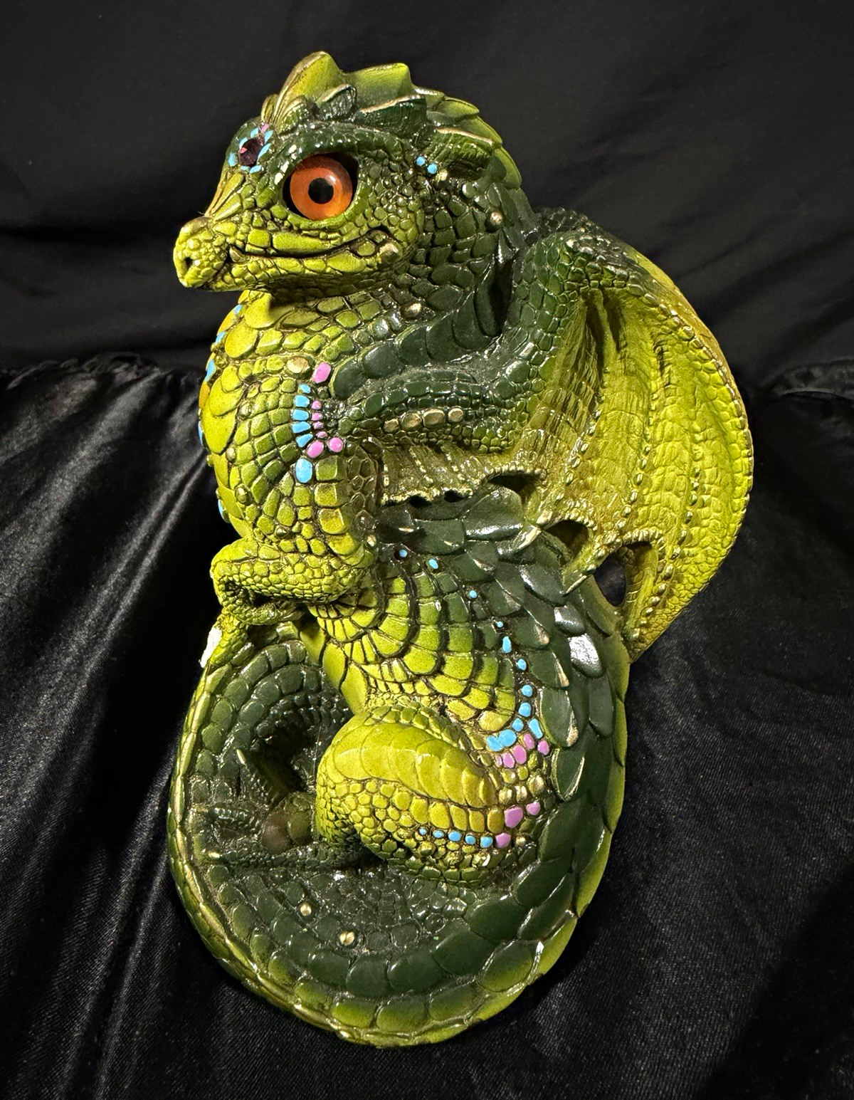Windstone Editions Green Dragon Figurine Statue Fantasy Theme