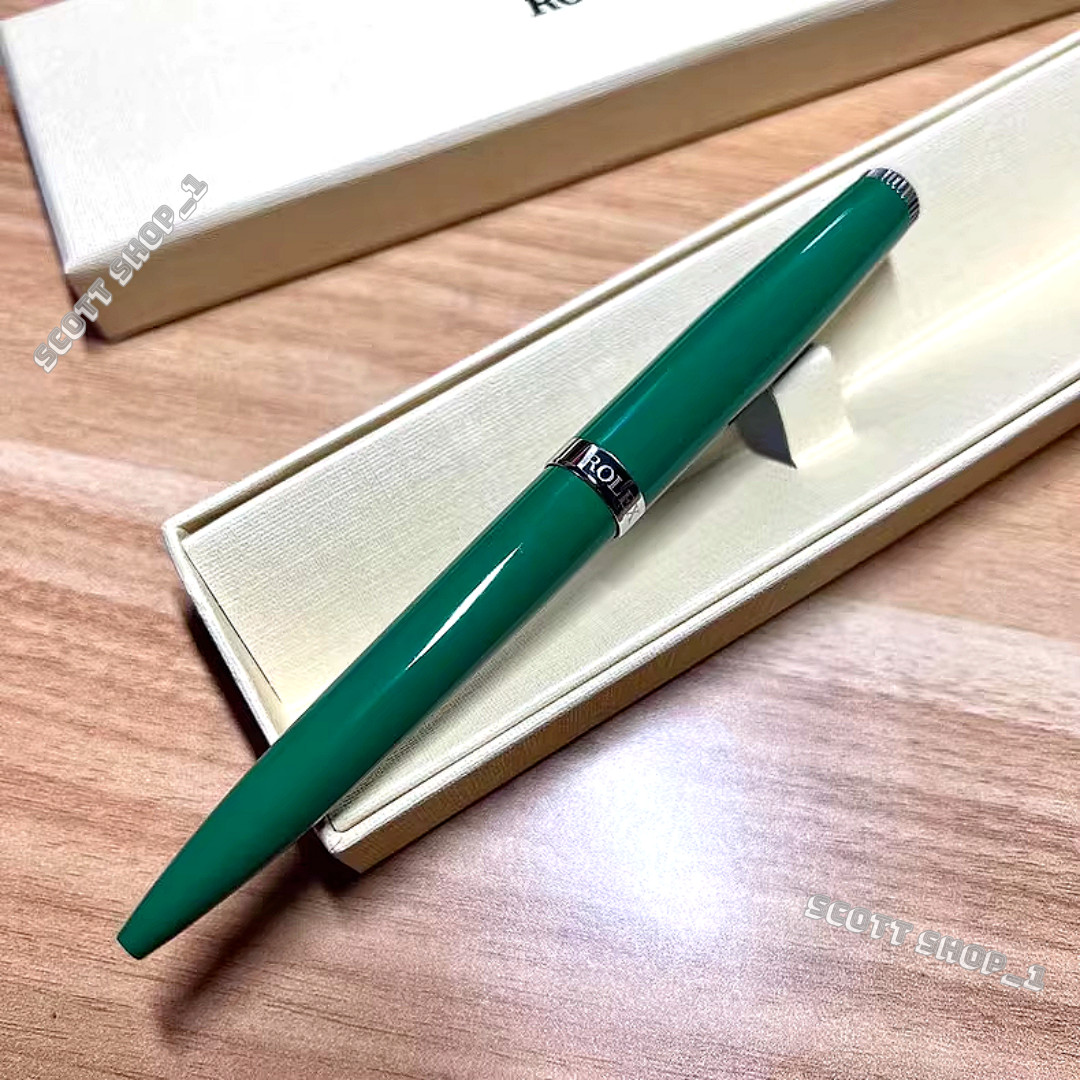 Rolex Emerald Green Submariner Twist Ballpoint Pen Rare VIP Gift