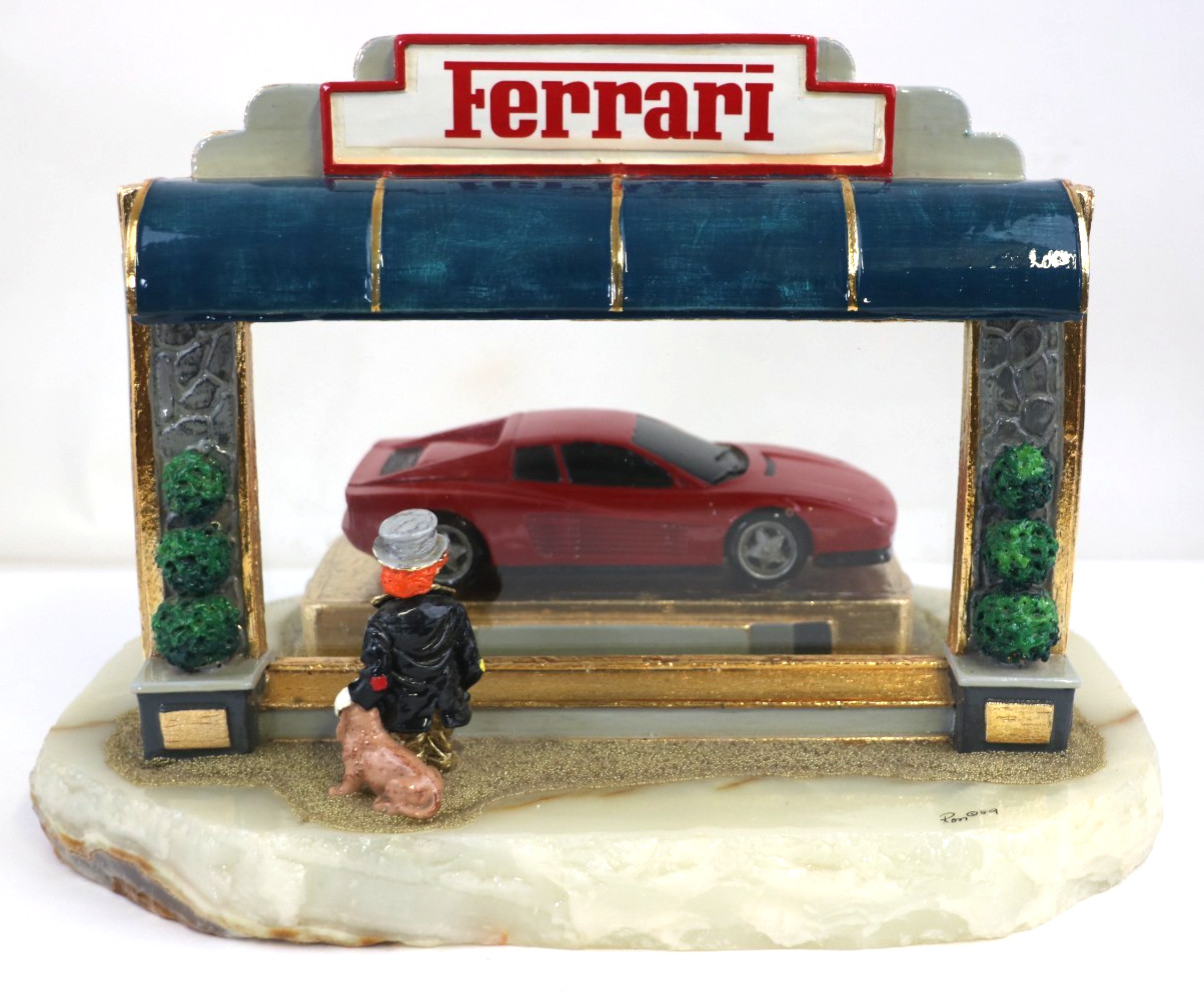 Ron Lee Clown at Ferrari Showroom Art Sculpture 'I Ain't Got No Money' 75/2250