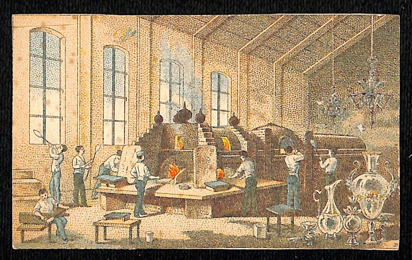 General Italian Exhibition in Turin, 1884 Victorian Trade Card Glass Making