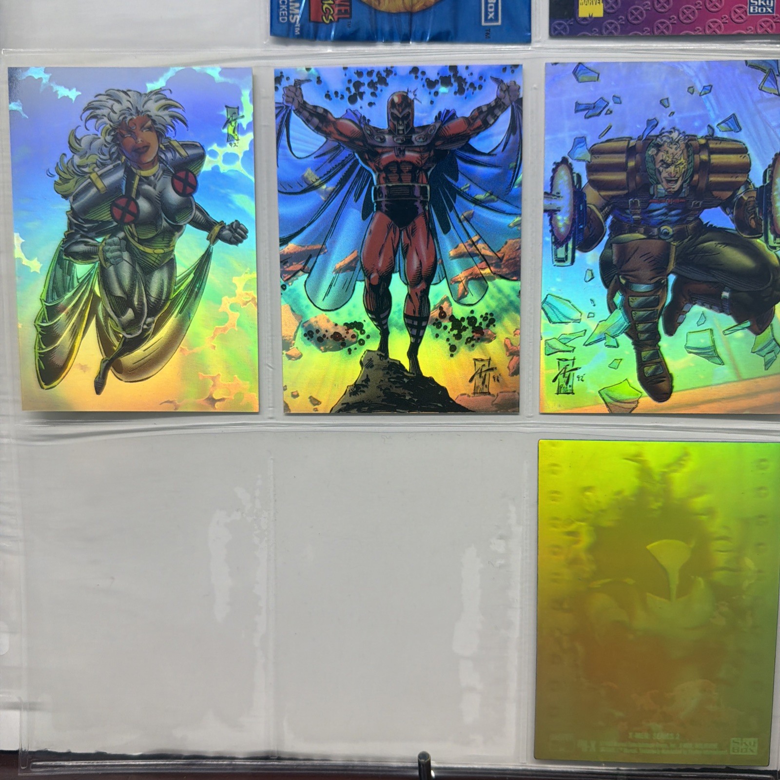 1993 X-MEN SERIES 2 HOLOGRAM Holithogram CHASE INSERT 4 Cards #H1-H4