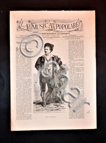 Music - Popular music - Newspaper - Italo Campanini - June 1, 1882