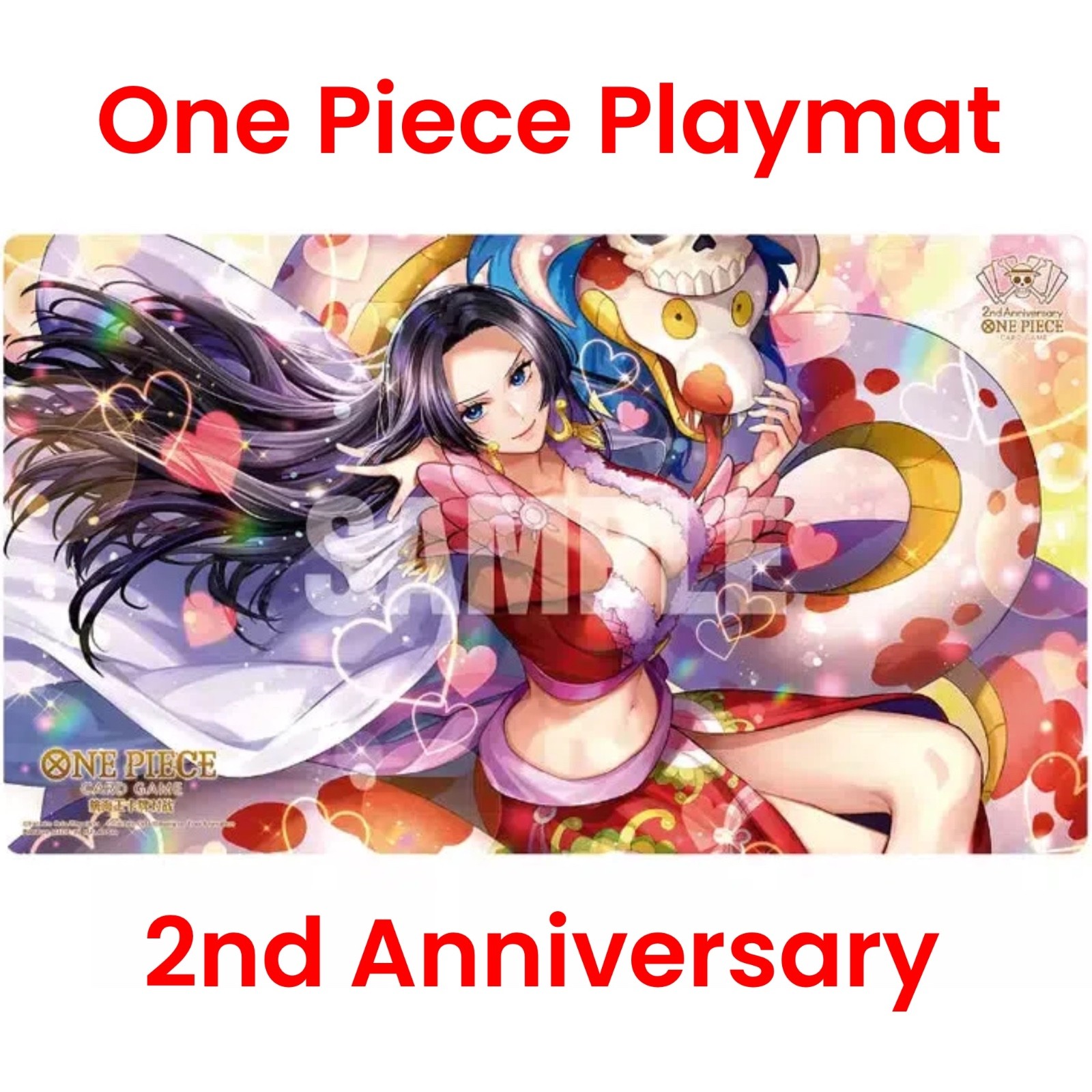 🦝 One Piece Official - 2nd Anniversary Boa Hancock Playmat Asia Exclusive Promo