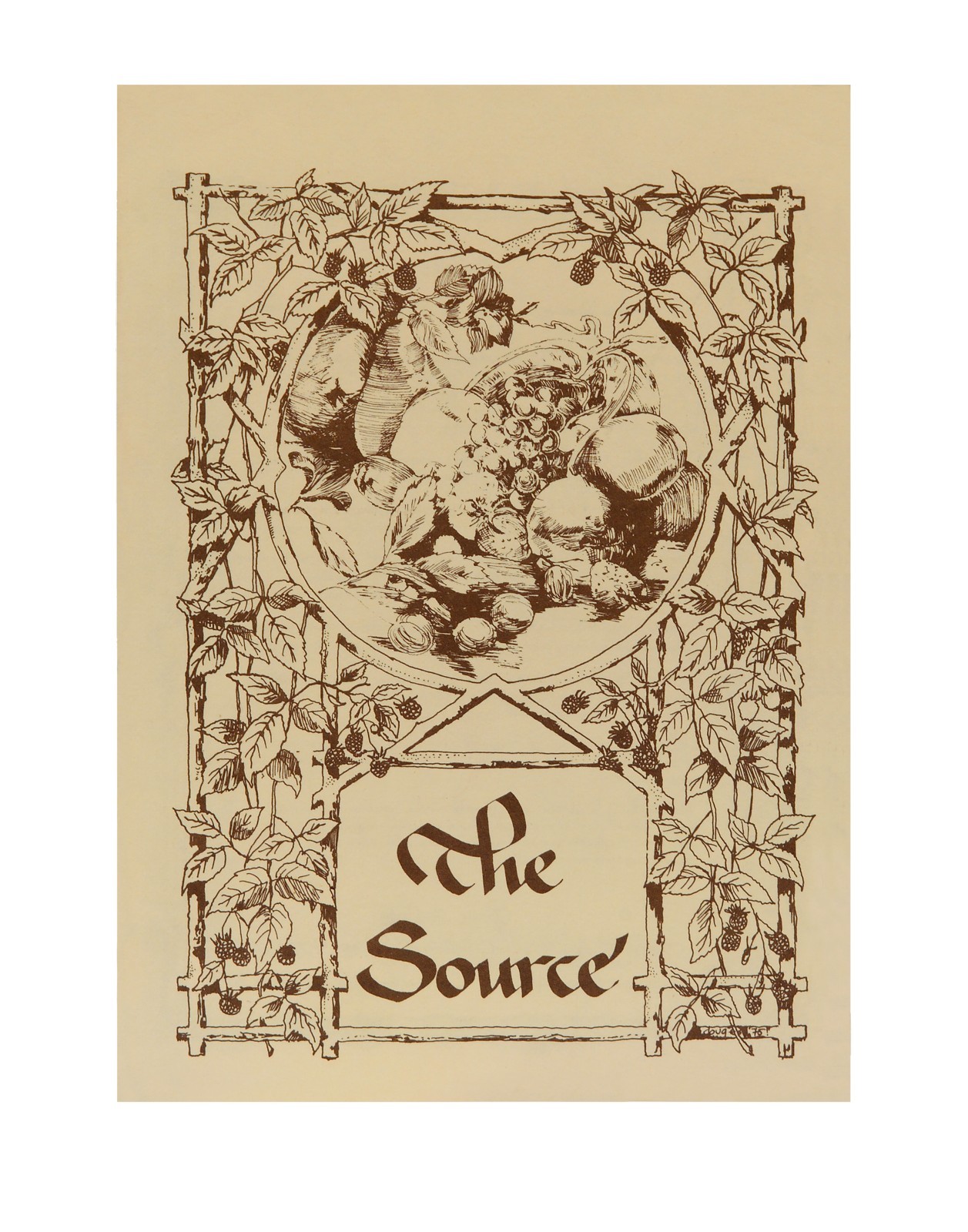 The Source 1977 - Vintage Restaurant Menu \
