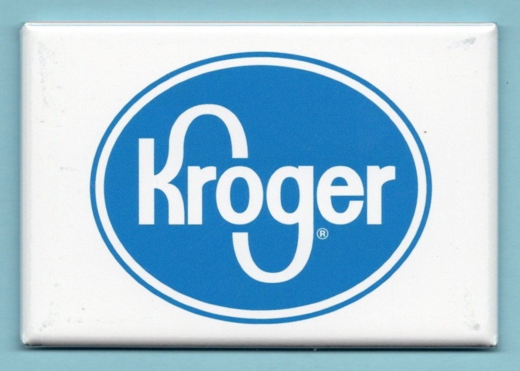 KROGER LOGO *2X3 FRIDGE MAGNET* RETAIL SUPERMARKET CHAIN SUPERCENTER SUPERSTORE