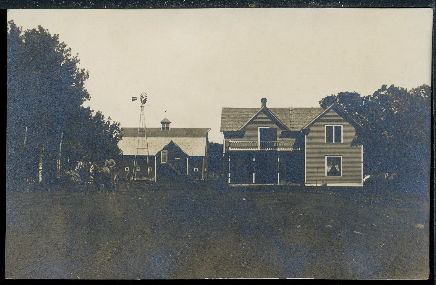 1910-20\'s RPPC Rural Farmhouse Unknown Location OOAK Vintage Postcard A2417