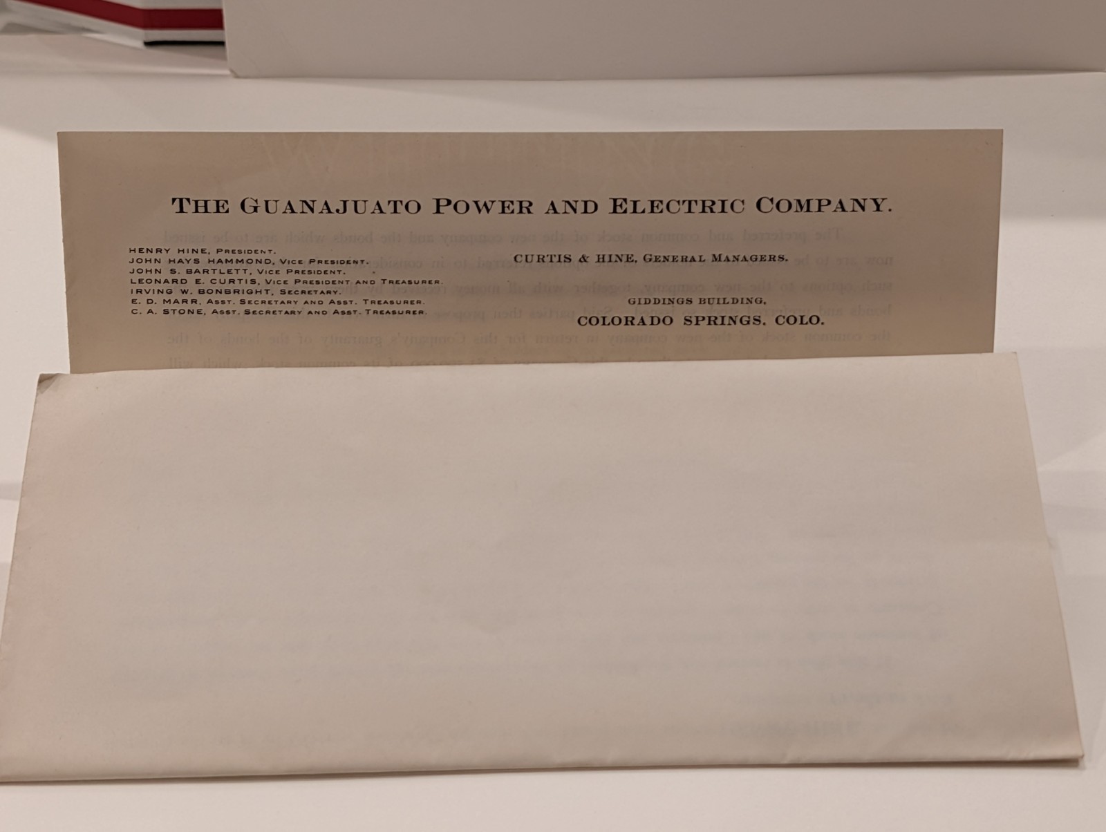 1909 Guanajuato Power & Electric Co Prospectus Stockholders Circular Mexico