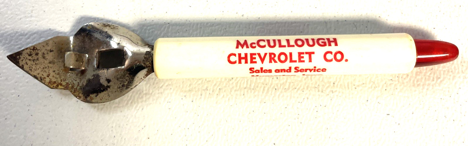 McCullough Chevrolet Co Humeston Iowa Bottlle Opener