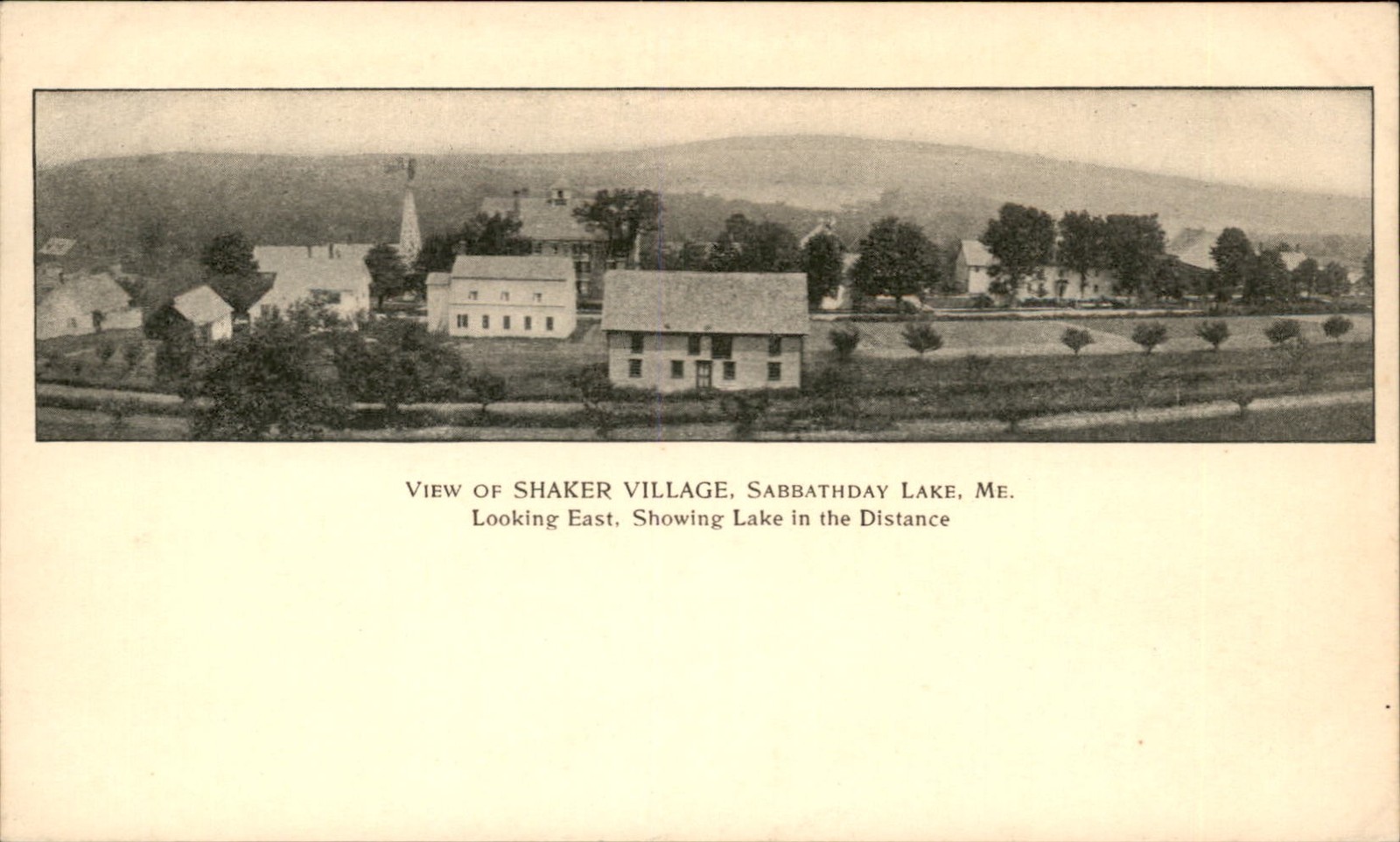 Sabbathday Lake Maine ME Shaker Village c1900s-10s Vintage Postcard bhn
