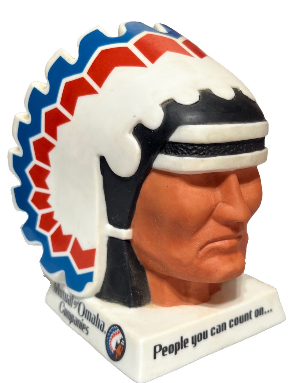 Mutual Of Omaha Companies Insurance ULTRA RARE Porcelain Coin Bank 70’s 80’s Mutual Of Omaha Companies Insurance ULTRA RARE Porcelain Coin Bank 70’s 80’s