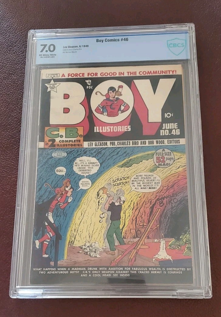BOY ILLUSTORIES #46  LEV GLEASON 1949. CBCS 7.0