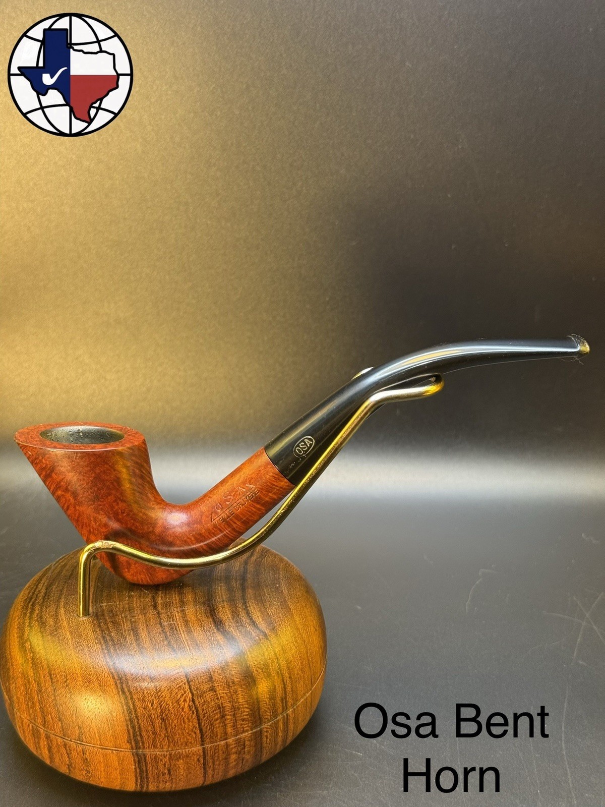 Vintage OSA Bent Horn Tobacco Pipe