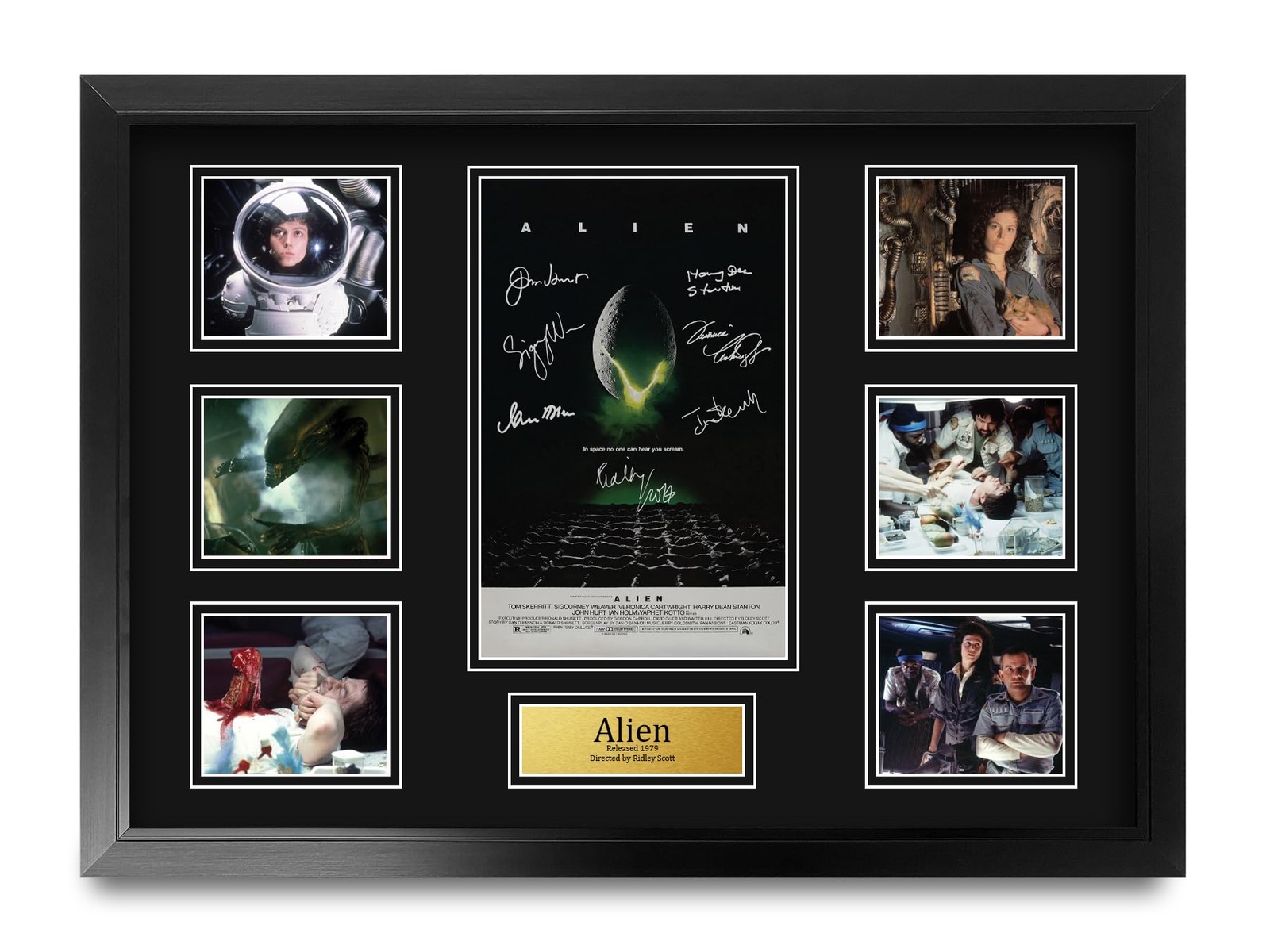 HWC Trading Alien Gifts Printed Signed Autograph Presentation - A2 Framed