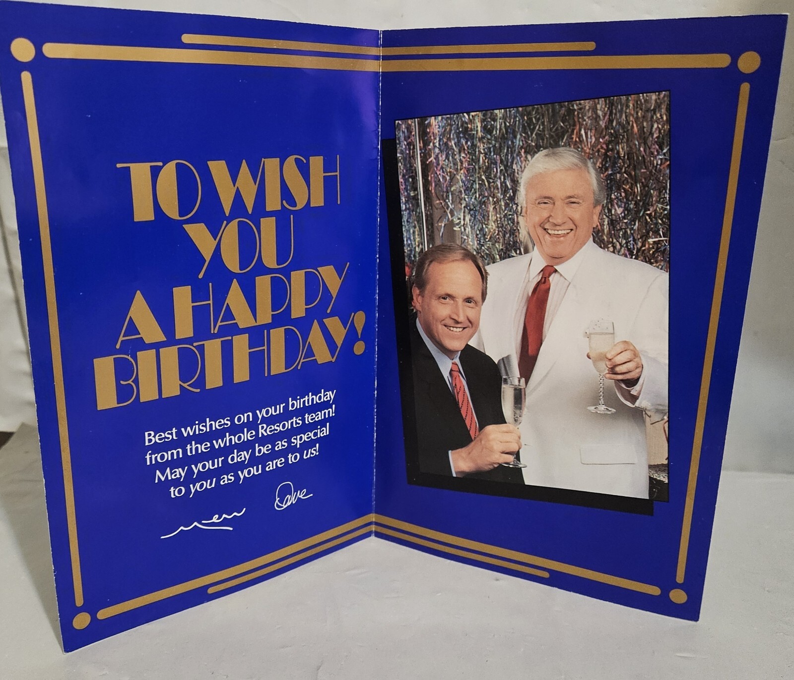 Merv Griffin resorts Casino Birthday Card \