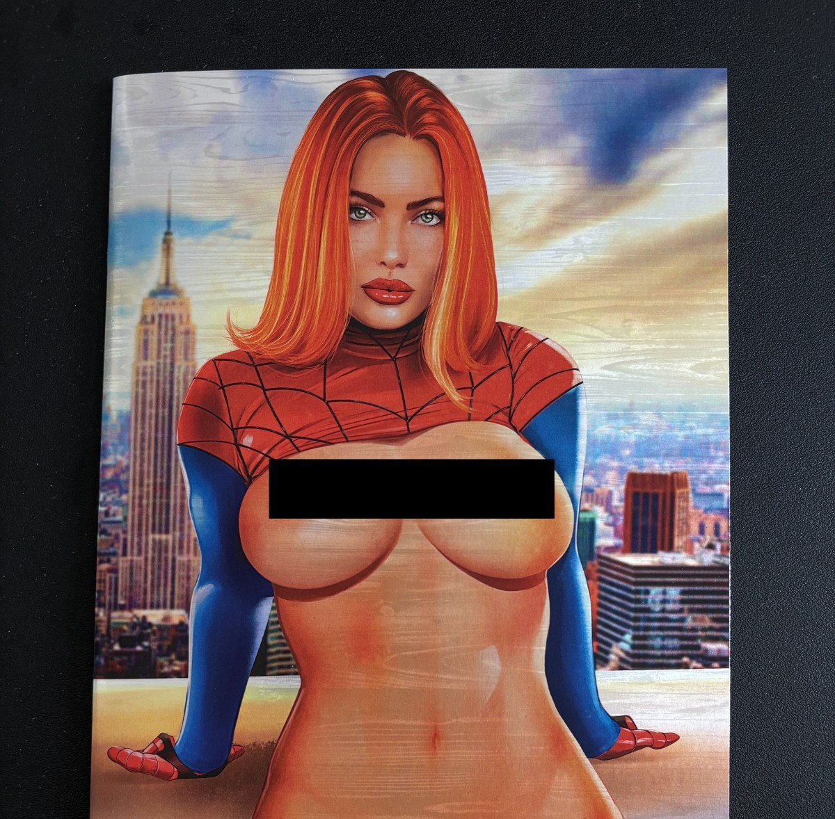 Skyline #6 Spider-Woman MJ Bare Full Naughty Driftwood Foil GC1 Variant (NM)