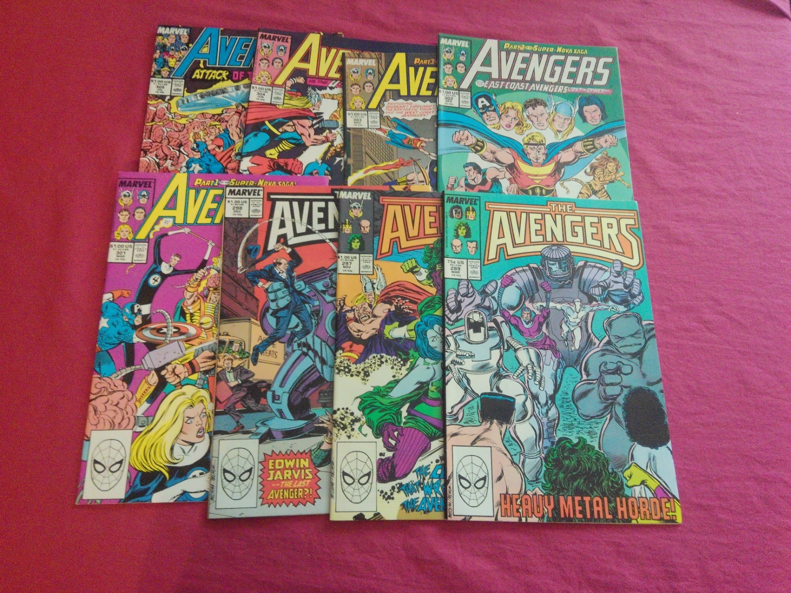 BX50 Avengers 289-305 marvel 1988-89 copper age comic books VISIT STORE
