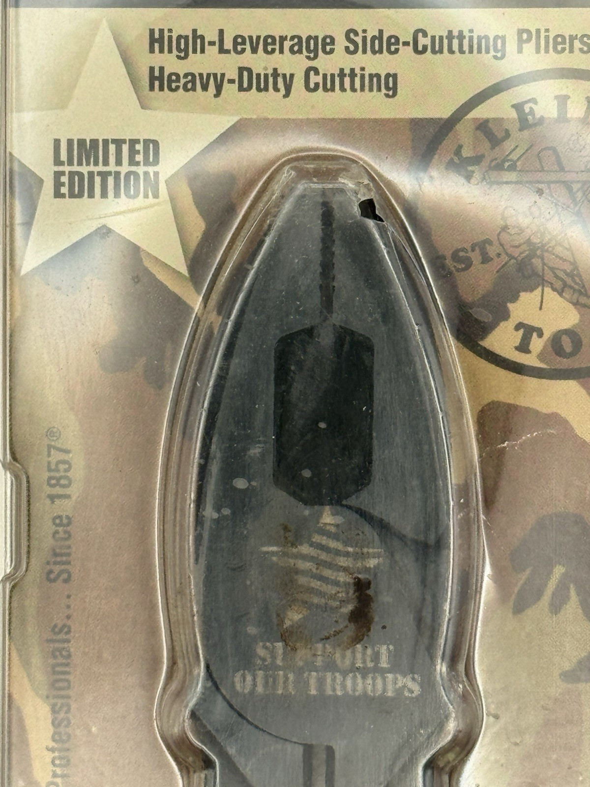 RARE Klein Tools 2013 9in High-Leverage Side-Cutting Pliers, Limited Edition  