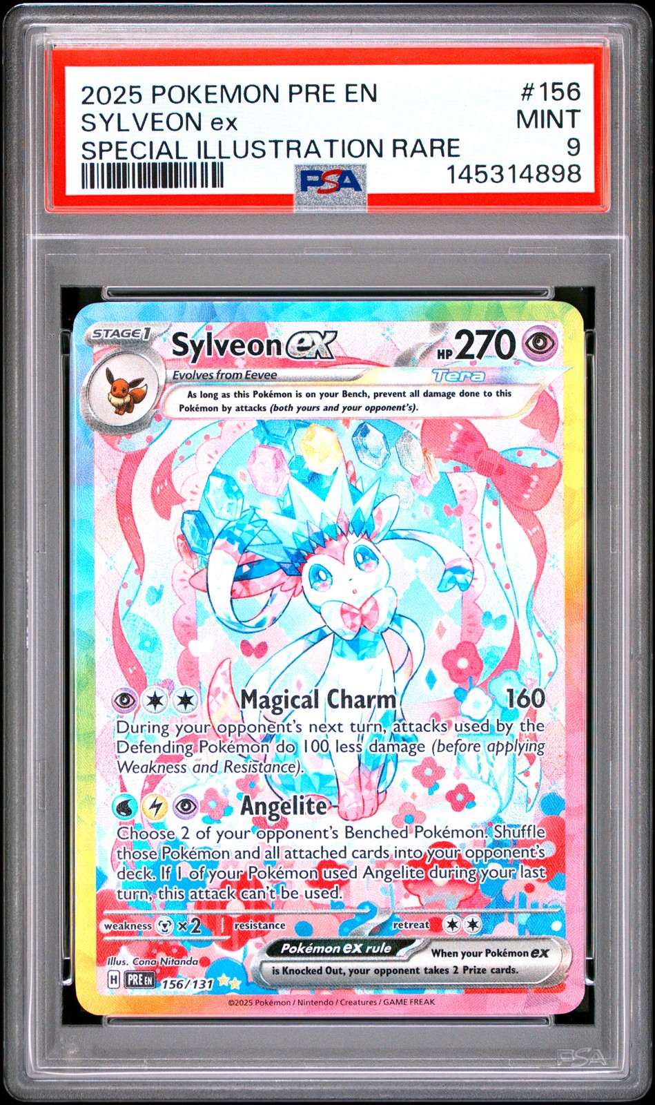 PSA 9 SYLVEON ex 156/131 | Special Illustration Rare Pokemon Card