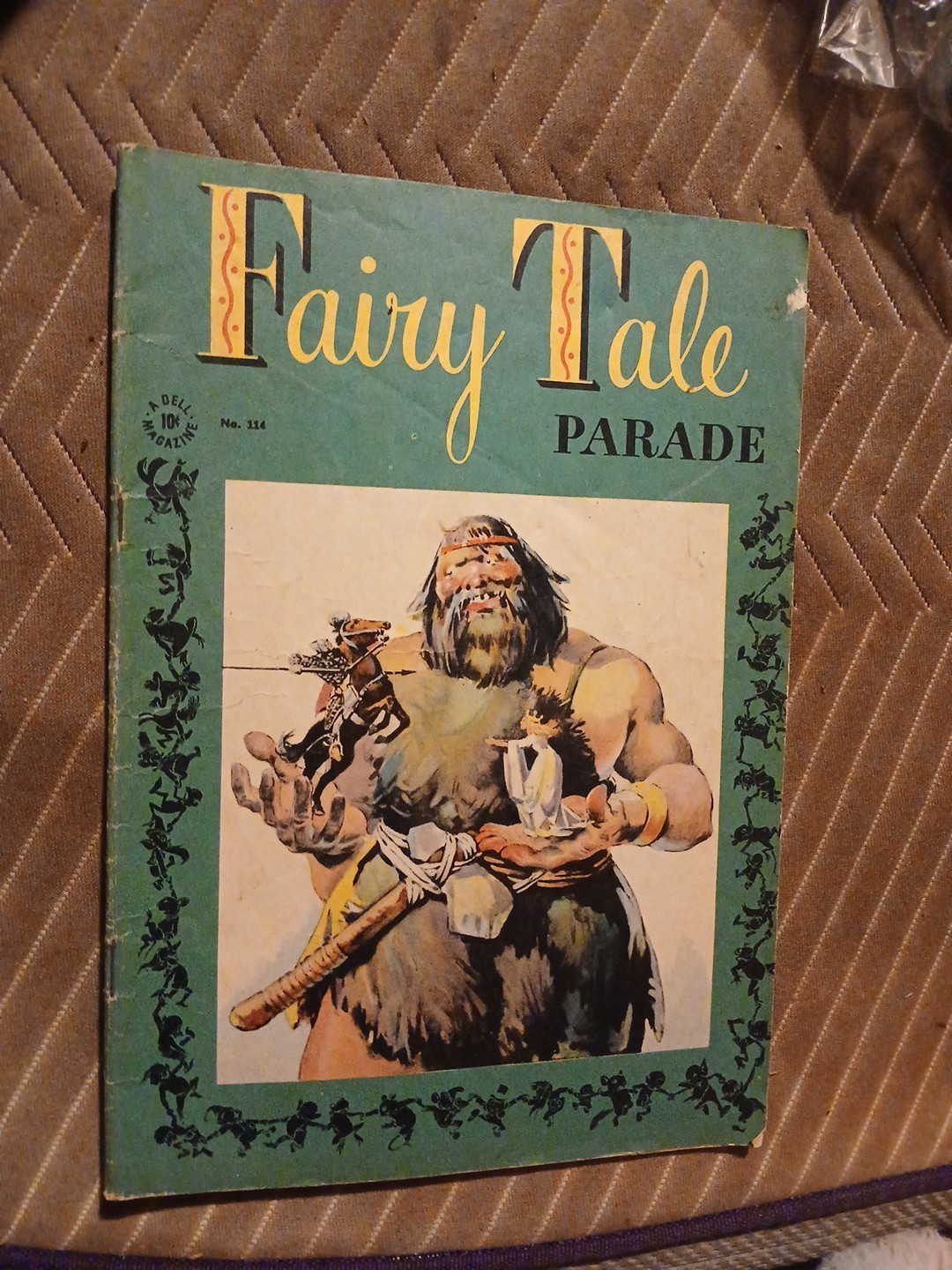 Walt Kelly Fairy Tale Parade #114 Dell 1946 Giant Ogre Cover Golden Age Painted