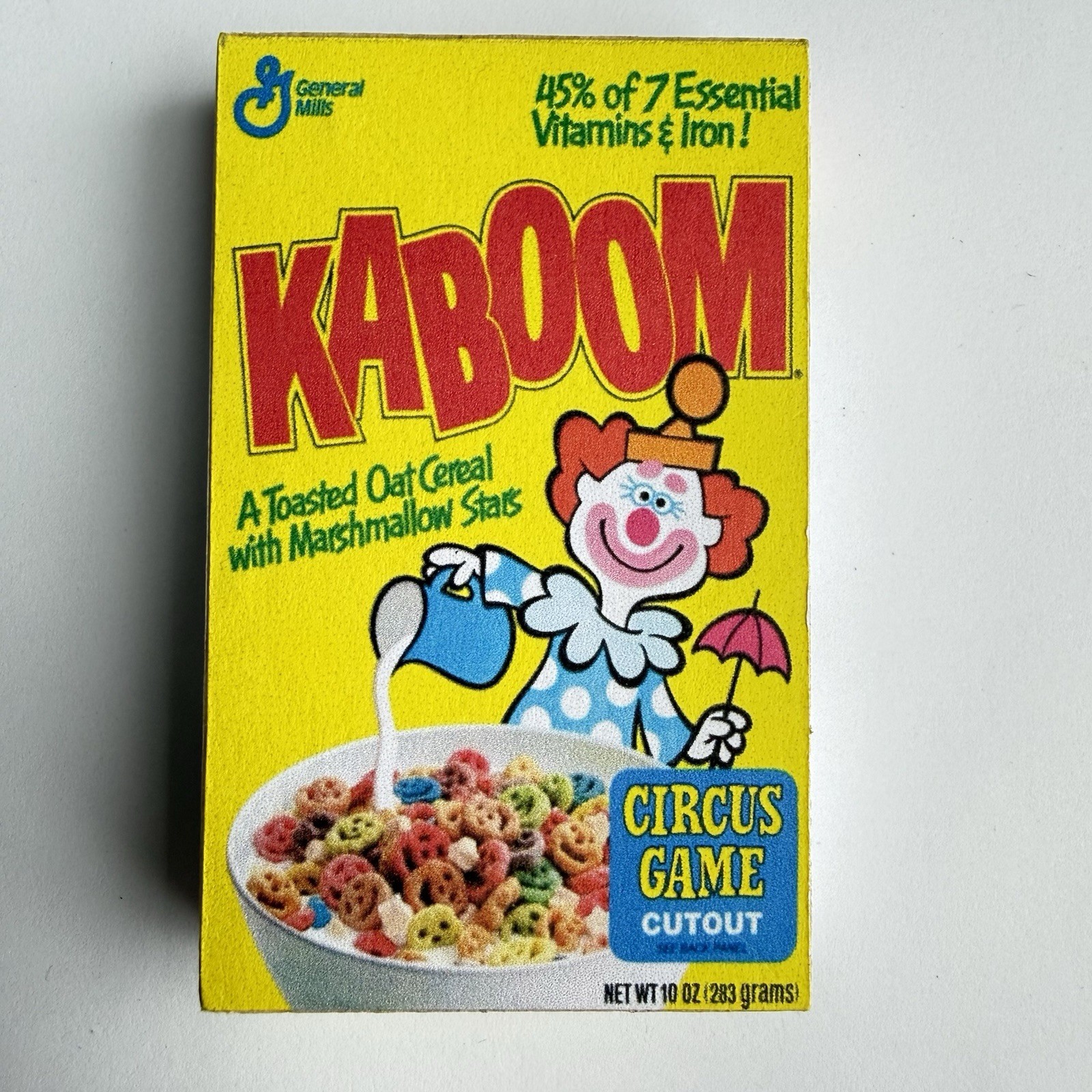 Retro Vintage 3D Kaboom Cereal Box Refrigerator Magnet