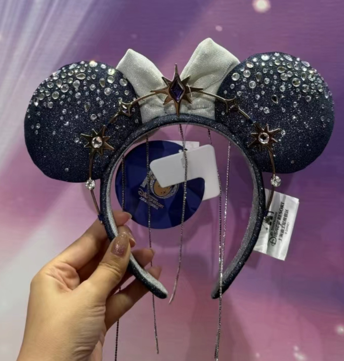 Disney Shanghai 10th anniversary 33 CLUB limited Minnie mouse ear headband Disney Shanghai 10th anniversary 33 CLUB limited Minnie mouse ear headband