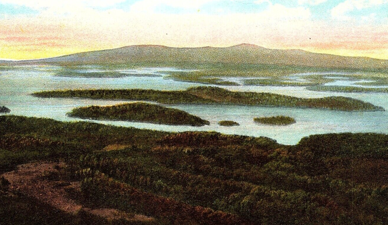 c1915 New Hampshire - Rattlesnake Island, Lake Winnepesaukee,  Mt Major, N.H.