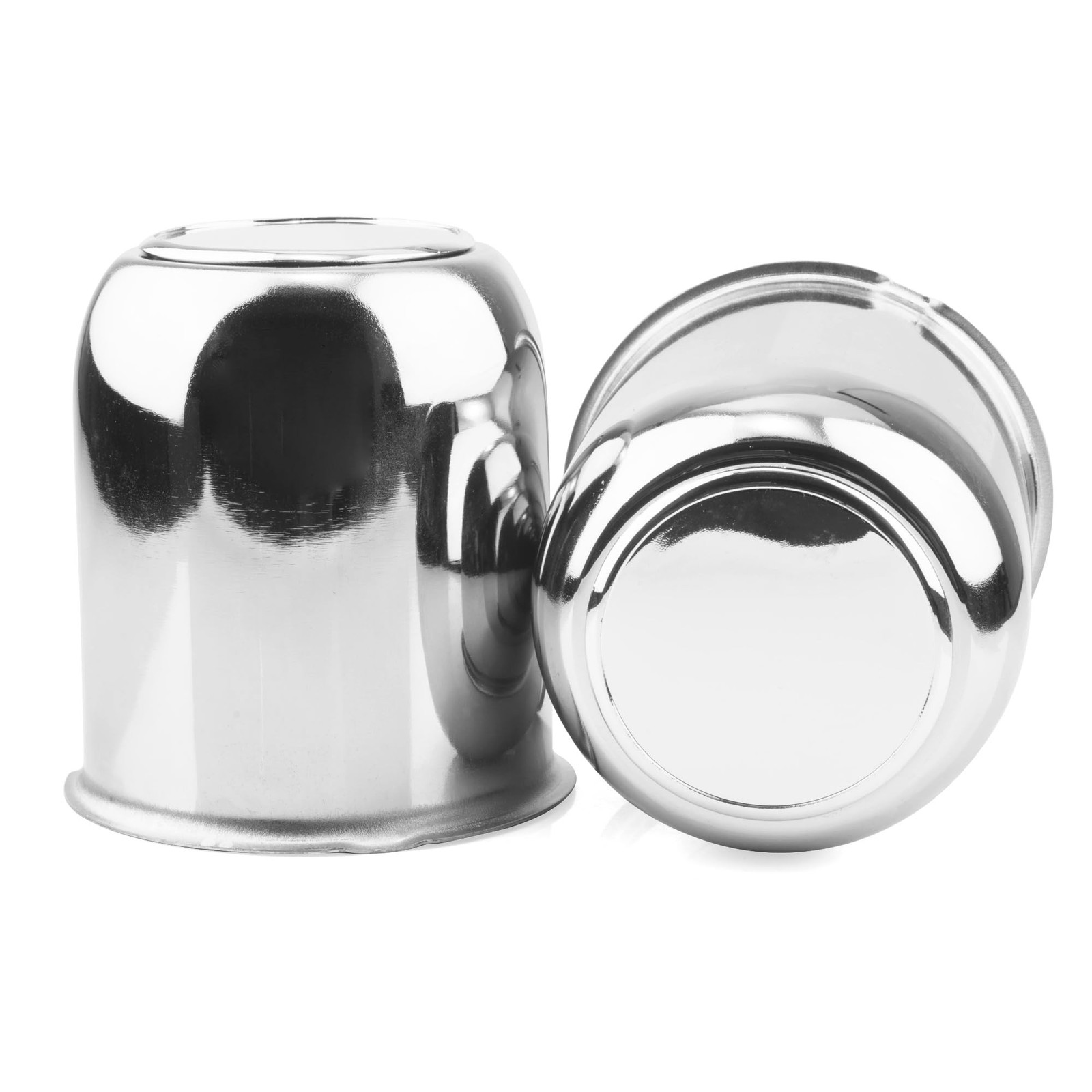 2Pcs 3.19in Trailer Wheel Center Caps Push Through Carbon Steel Hub caps for ...
