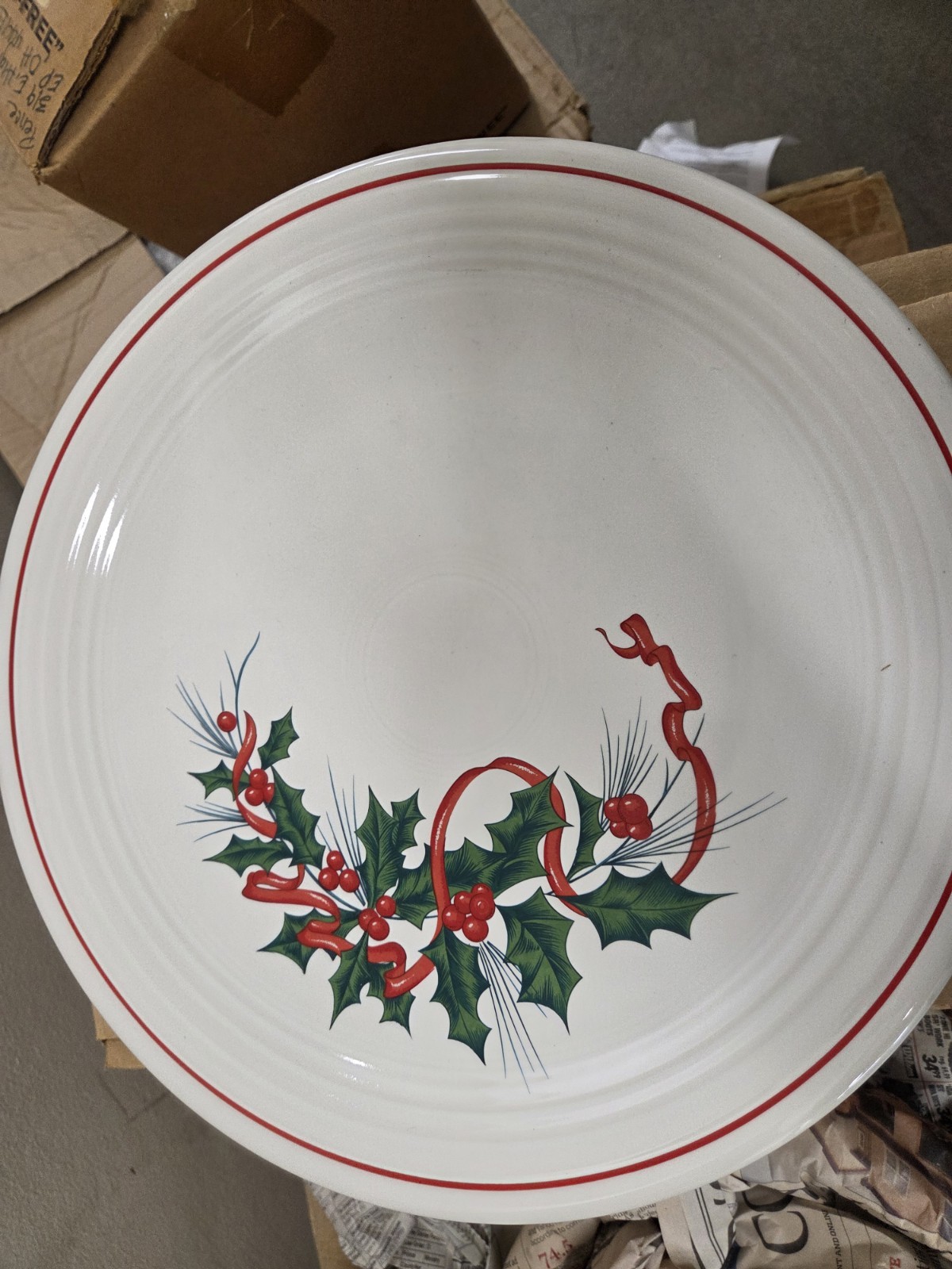 Fiesta Retired Holly Berry Serving Dishes