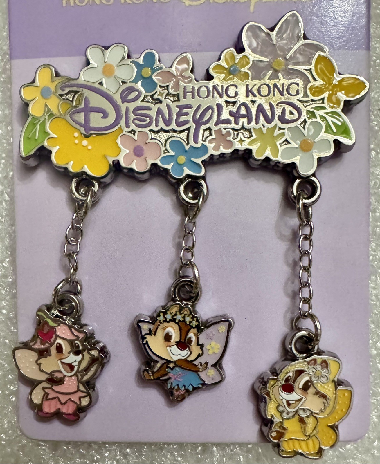 HKDL Hong Kong - Chips & Dale Clarice Pin Badge –  Dangle 