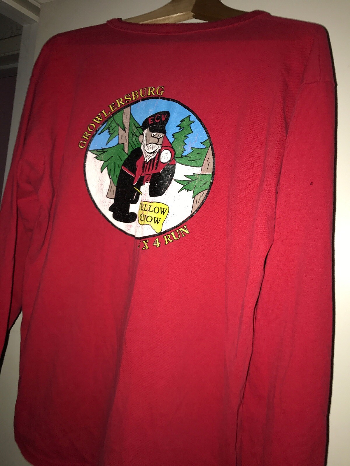 Vintage 80s 1986 ECV E Clampus Vitus GROWLERSBURG California 4x4 Run LS Shirt