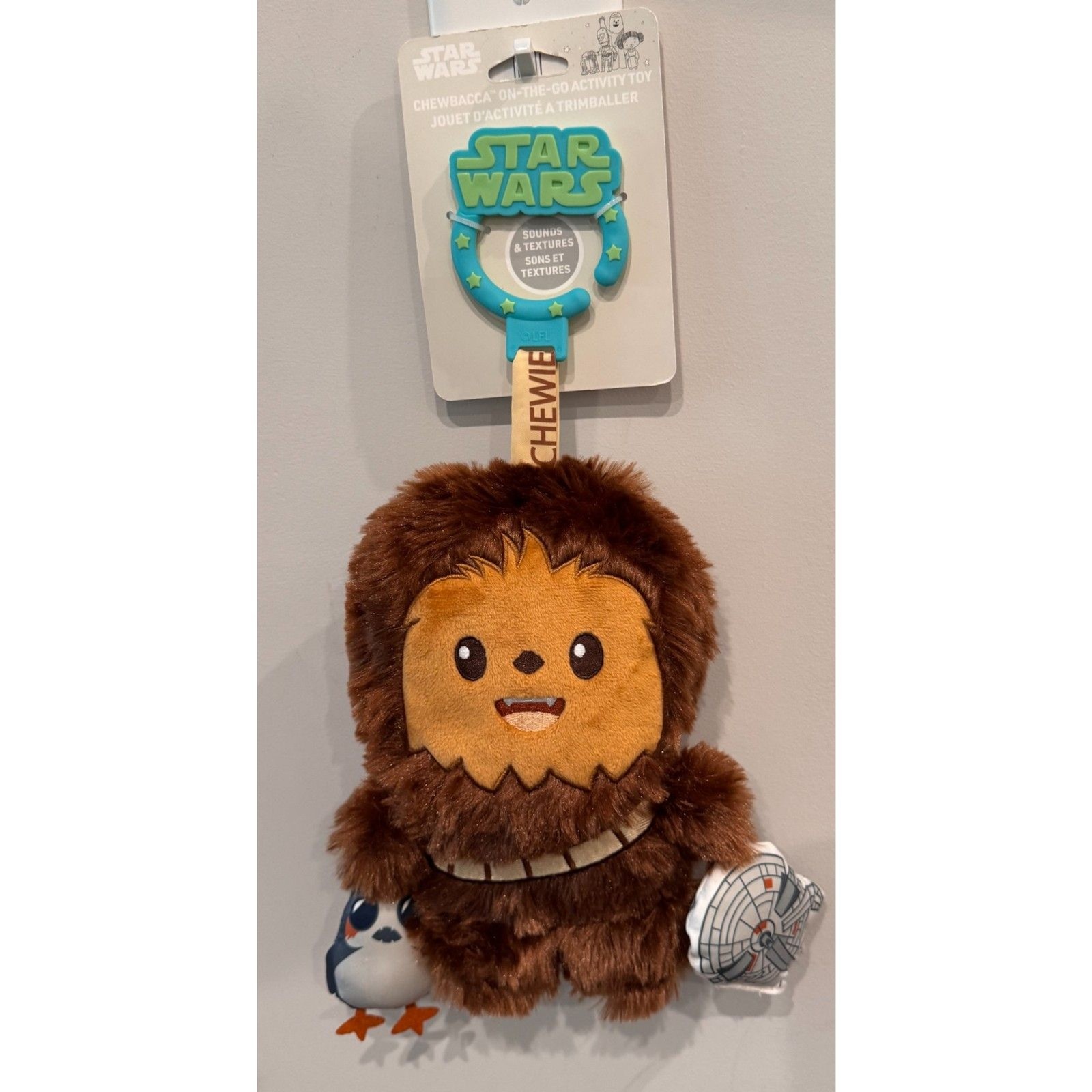 NEW Star Wars Chewbacca On-the-Go Activity Toy Baby Plush Kids Preferred NEW Star Wars Chewbacca On-the-Go Activity Toy Baby Plush Kids Preferred