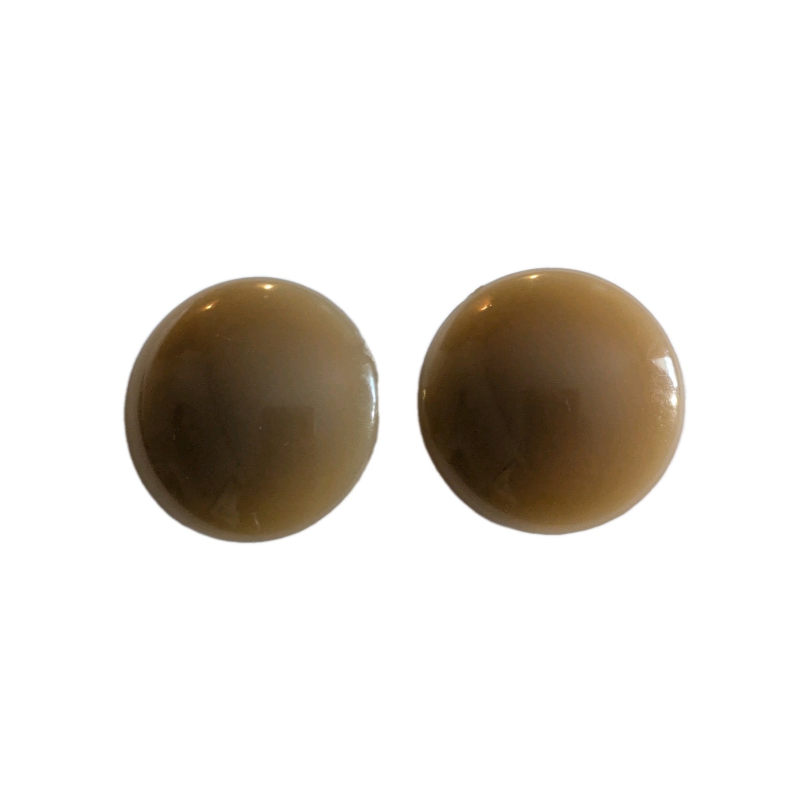 Light Brown Clip Style Round Vintage 3 Cm Earrings Fashion Jewelry Light Brown Clip Style Round Vintage 3 Cm Earrings Fashion Jewelry