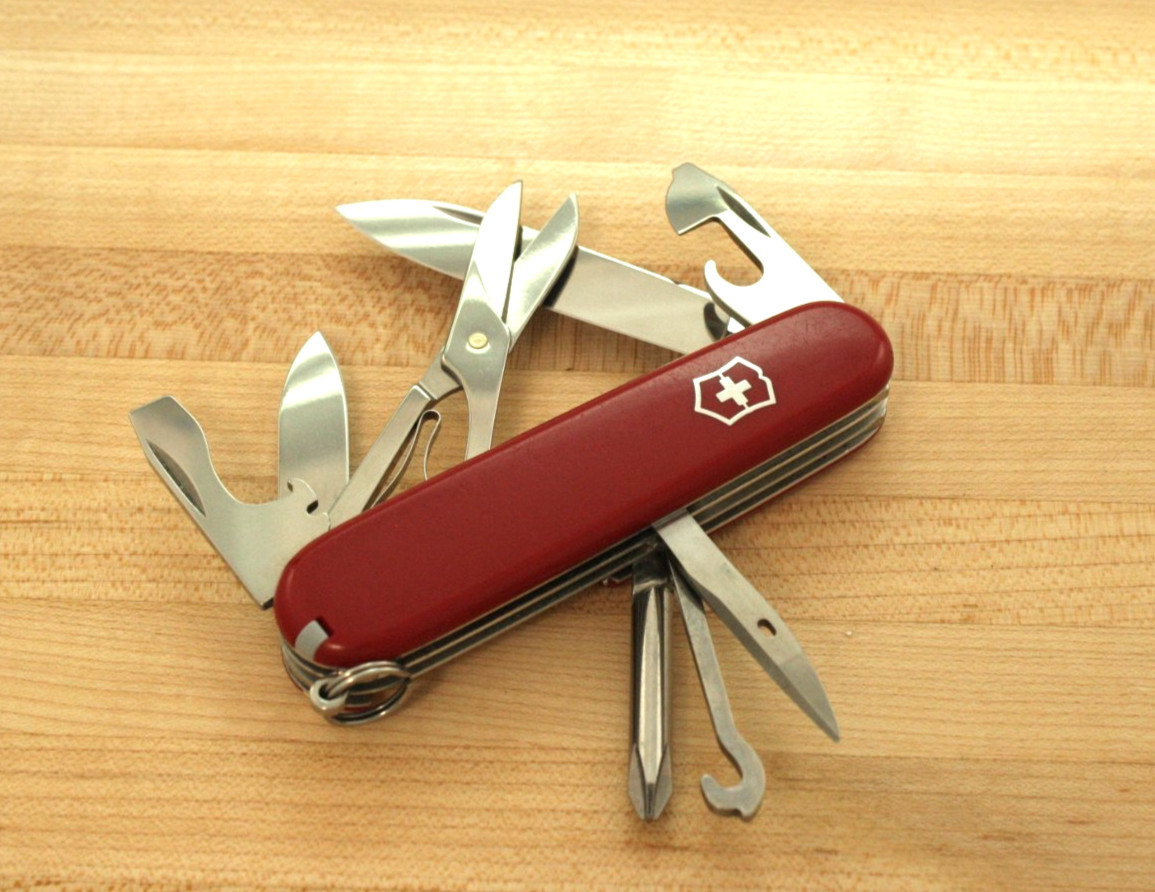 Victorinox Super Tinker 91mm Swiss Army Knife Red Scissors Multi Tool 1.4703