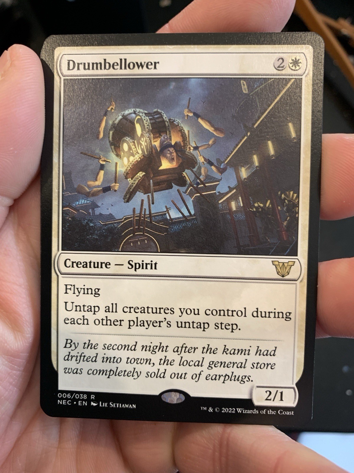MTG Drumbellower  NEC 6 - Kamigawa Neon Dynasty Magic The Gathering Card
