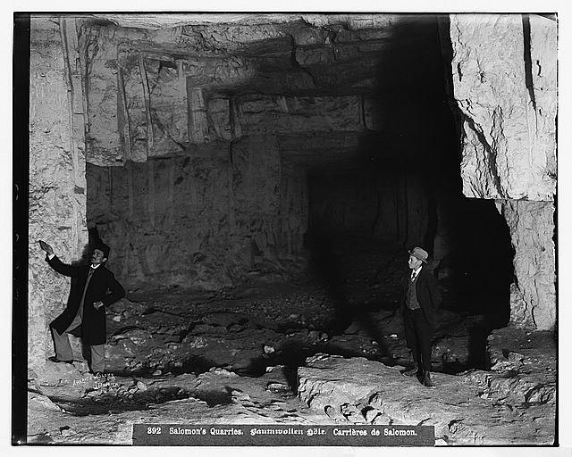 Photo:Jerusalem Israel 1900s Solomons Quarries Cave American Colony Photo