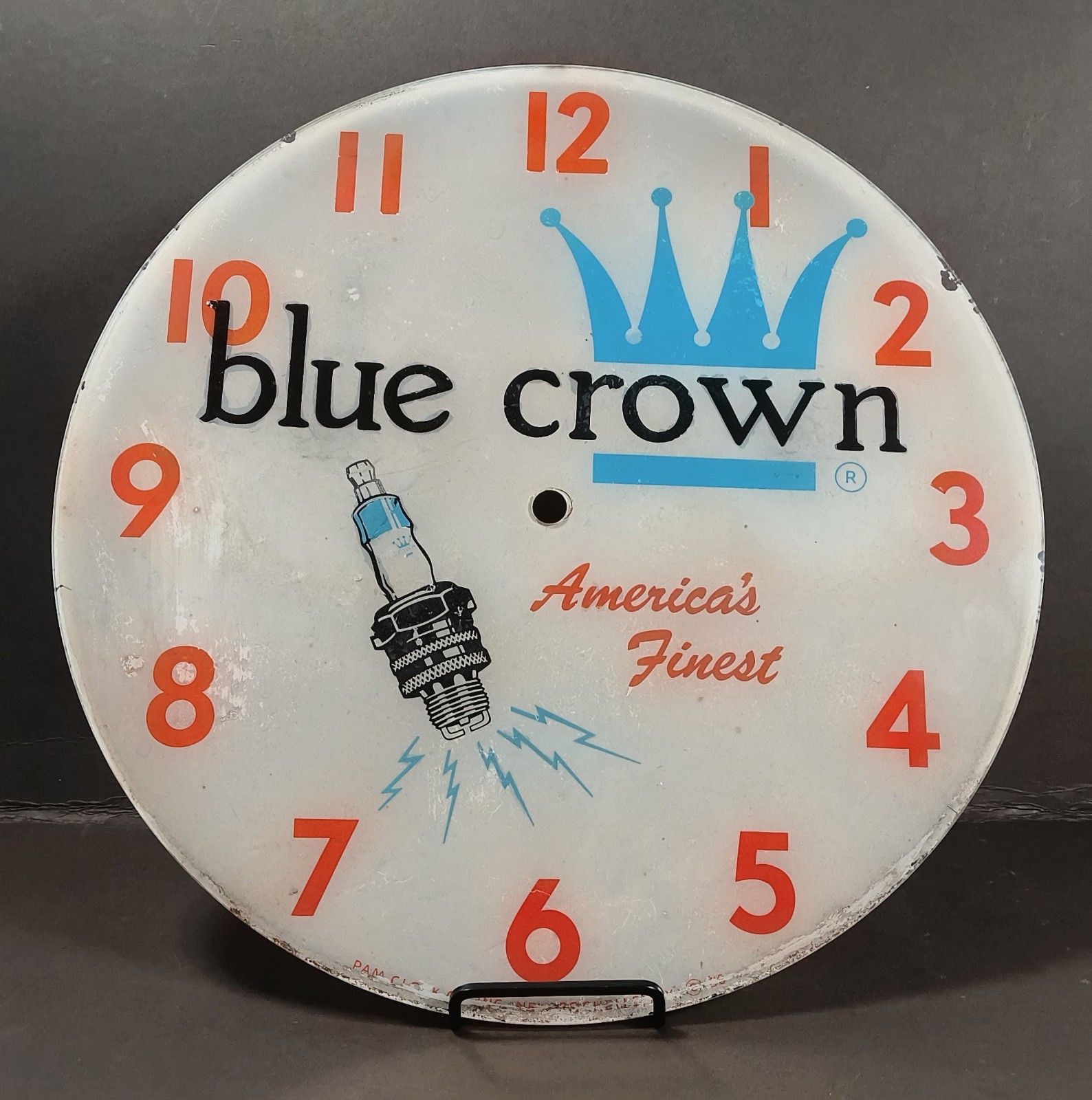 Vintage PAM 14 3/8 Glass Clock Dials RARE Vintage PAM 14 3/8 Glass Clock Dials RARE