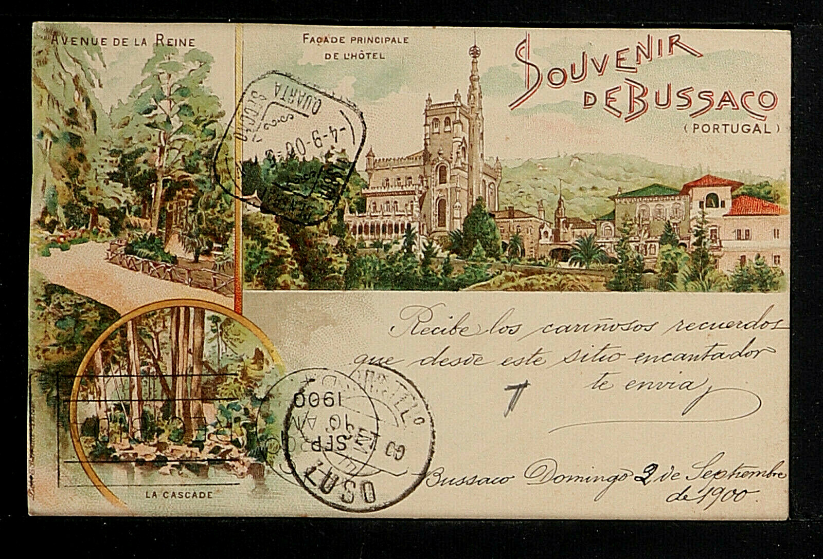 PORTUGAL 271-BUSSACO-Souvenir de Bussaco(1900)Private Mailing Card (c.1898-1907) PORTUGAL 271-BUSSACO-Souvenir de Bussaco(1900)Private Mailing Card (c.1898-1907)