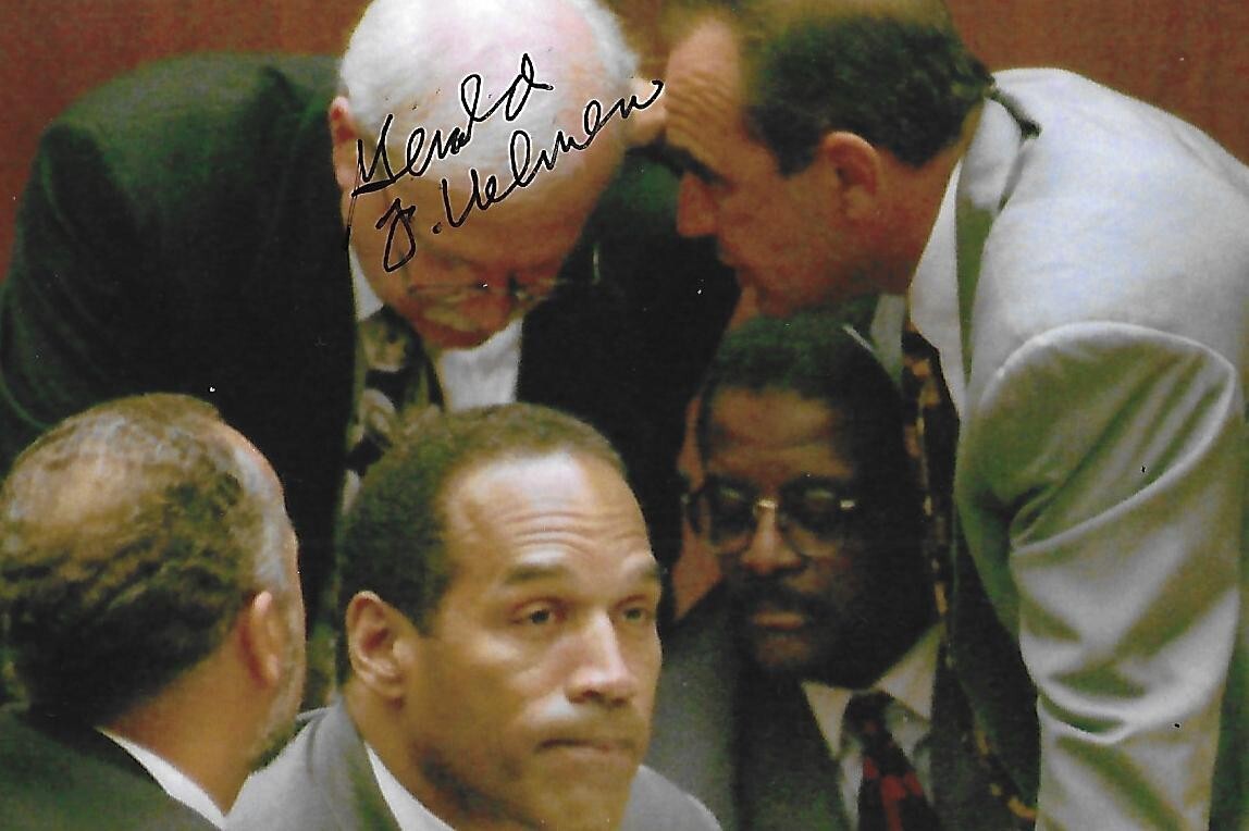 Gerald Uelmen autographed 4x6 photo OJ Simpson Trial \