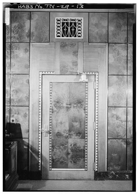 U.S. Post Office Courthouse Courtroom Door 1930s Southwest Wall Detail