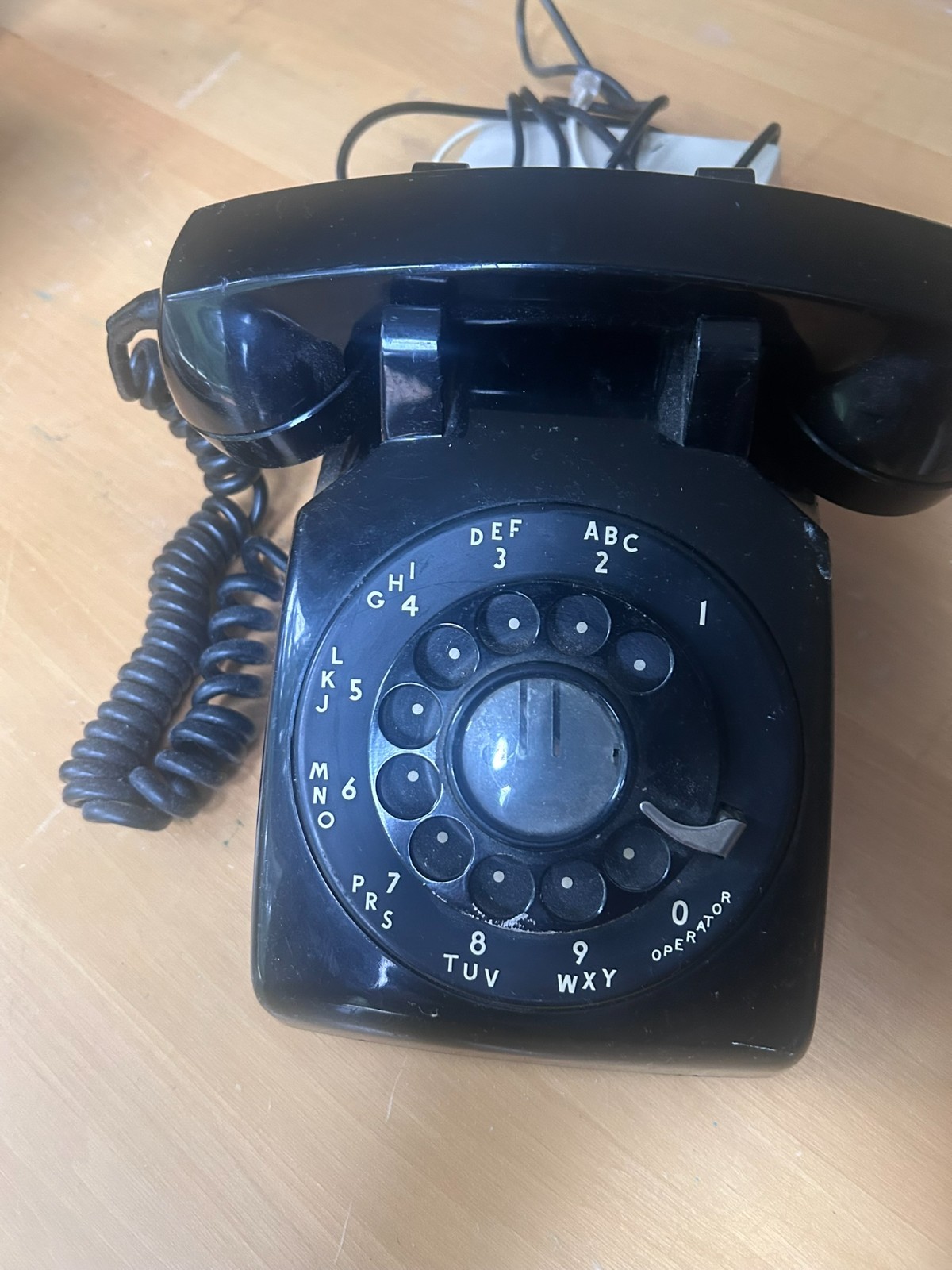 Vintage 1954 Black Western Electric Bell Systems Rotary Phone SATC prop