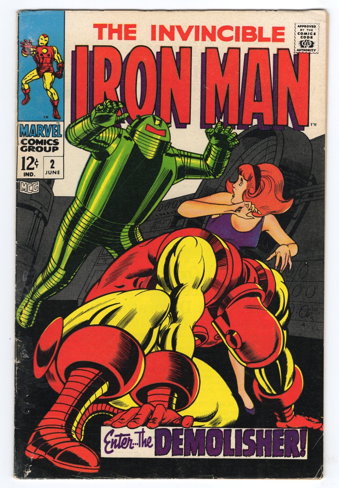 Iron Man 2 1968 Marvel Comics VG+ 4.5 1st Demolisher 1st Janice Cord